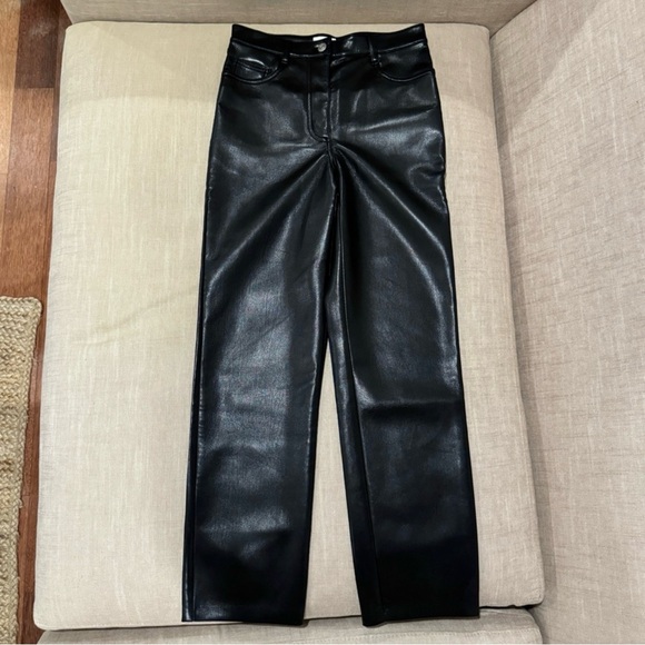 Aritzia New Wilfred Free Melina Straight Pants. Faux Leather. New. 0 size size - Picture 16 of 16
